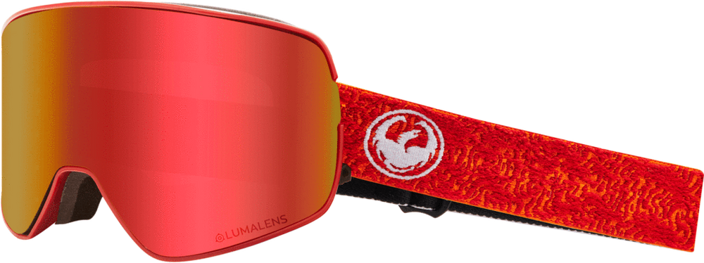 DRAGON NFX2 SNOWBOARD GOGGLES - MAZE RED + ROSE LENS - 2019 - Boardwise