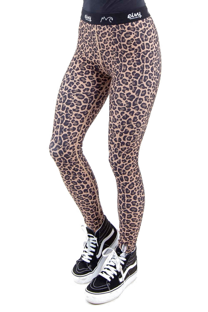 Niki - Winter Leopards - Organic leggings with snow leopard print - Molo