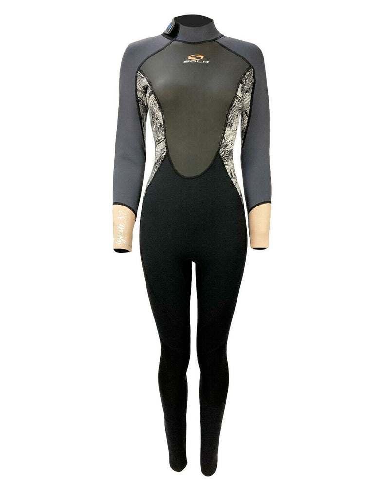 Sola Womens Ignite 3/2mm Long Arm Shorty Wetsuit - Navy Leaf - 2023 –  Boardwise