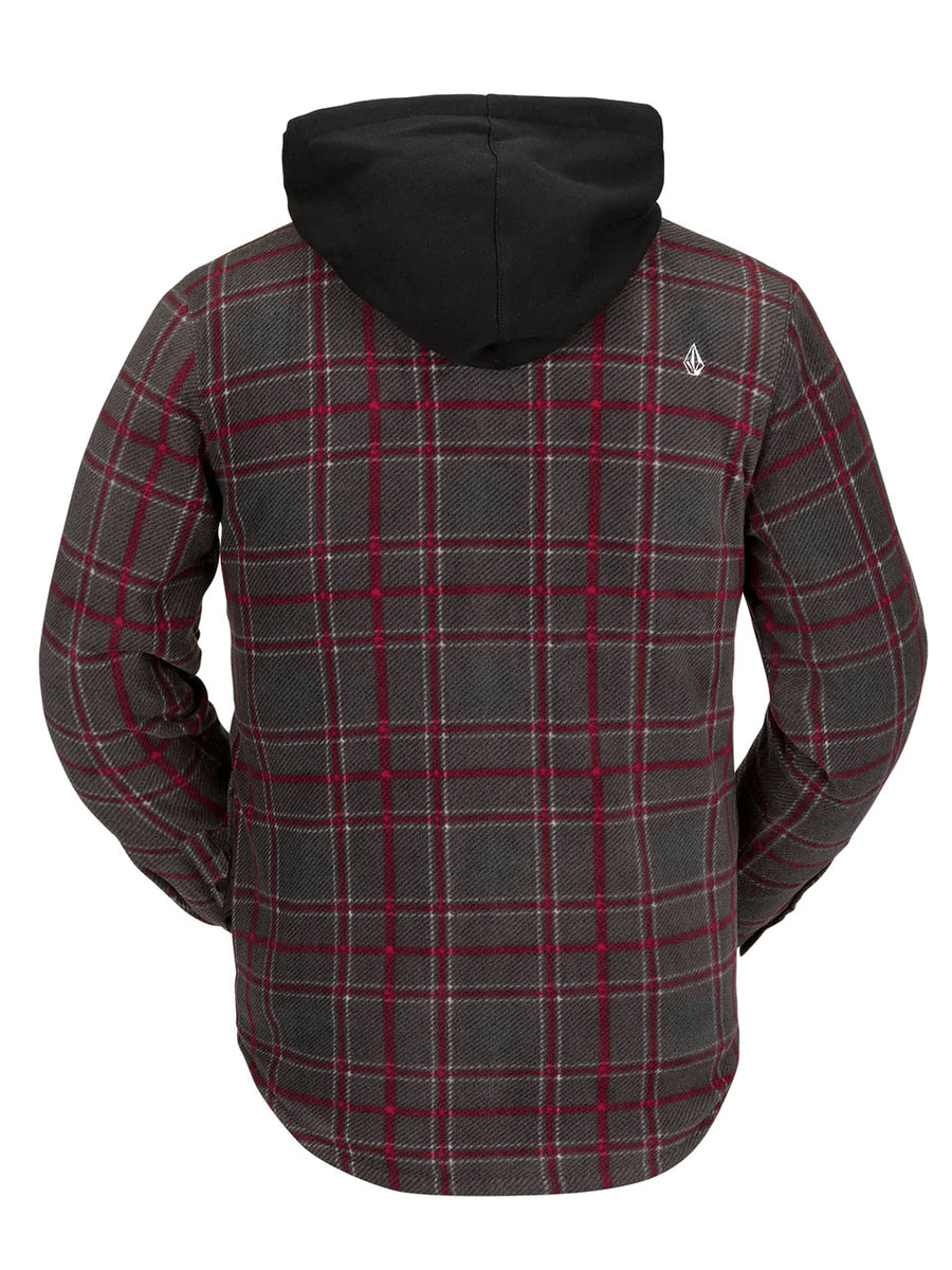 VOLCOM FIELD INSULATED FLANNEL JACKET - BLACK PLAID - 2023 | BOARDWISE ...