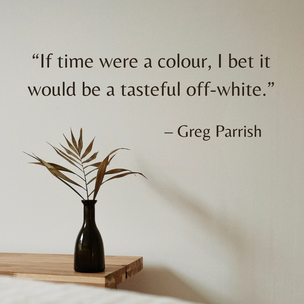 A tasteful off-white – Greg Parrish