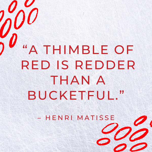 A thimble of red – Henri Matisse