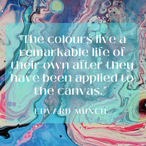 The colours live a remarkable life – Edvard Munch