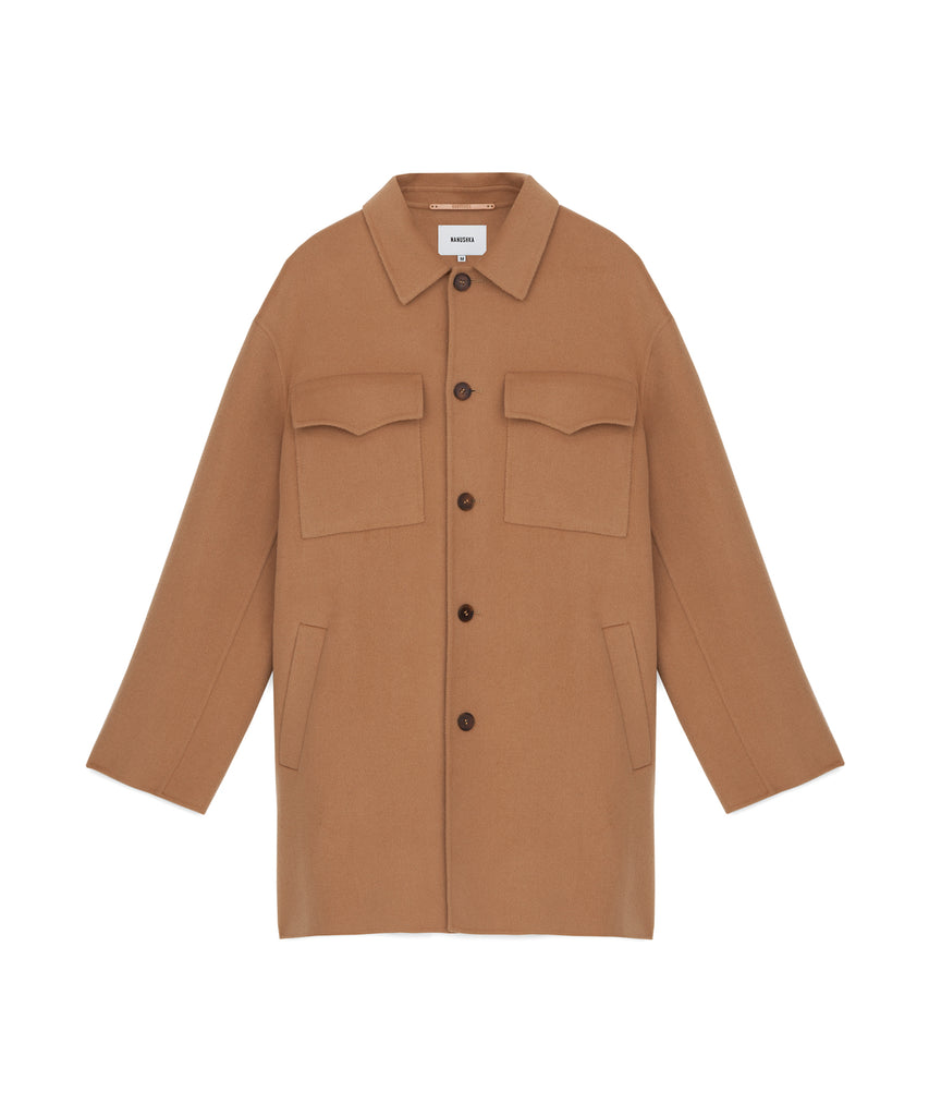 RHYS - Overshirt jacket - Camel – Nanushka