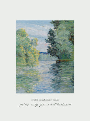 Le Petit bras de la Seine à Argenteuil Art Print - Simple Shapes