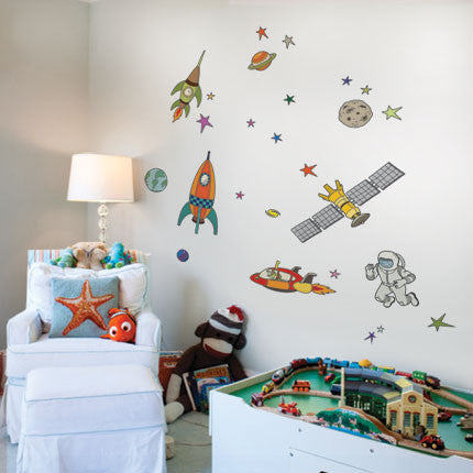 Outer Space Wall Stickers – Simple Shapes