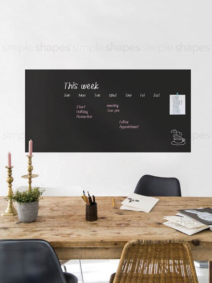 Latitude Run® Chalkboard Calendar Wall Decal