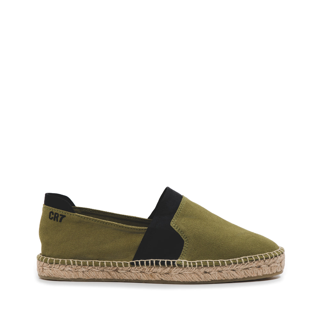 CR7 Alicante Khaki Canvas Slip On 