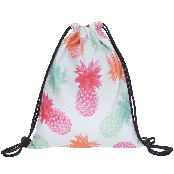 pineapple drawstring backpack