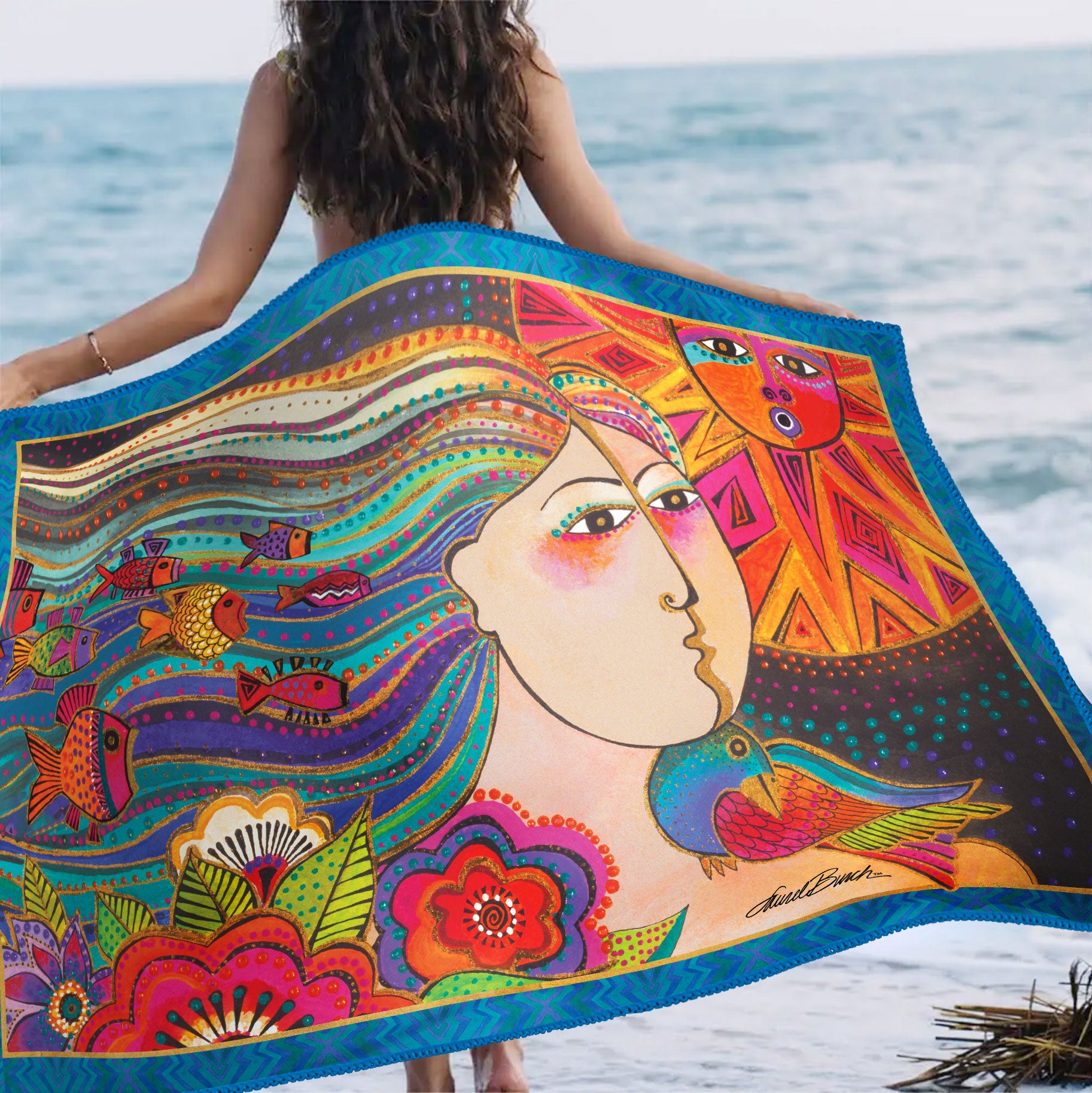 Oversized Colored Beach Towel