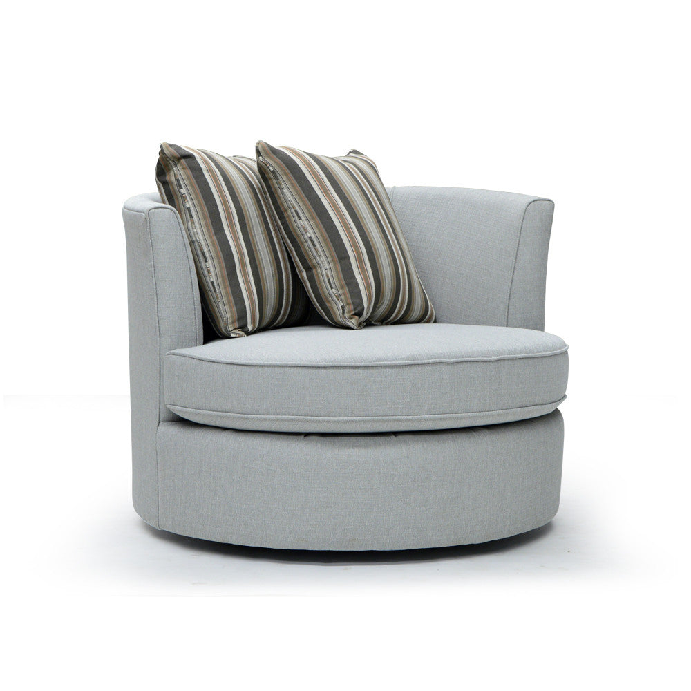 Custom Round Swivel Accent Chair - 373 – Ideal Home Furnishings