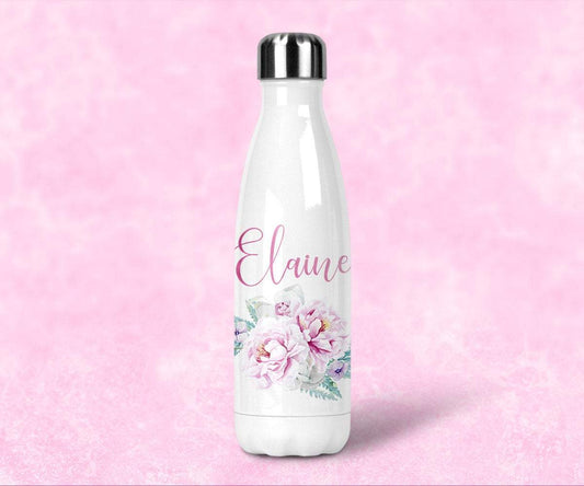 Personalized Pink Water Bottle with Name