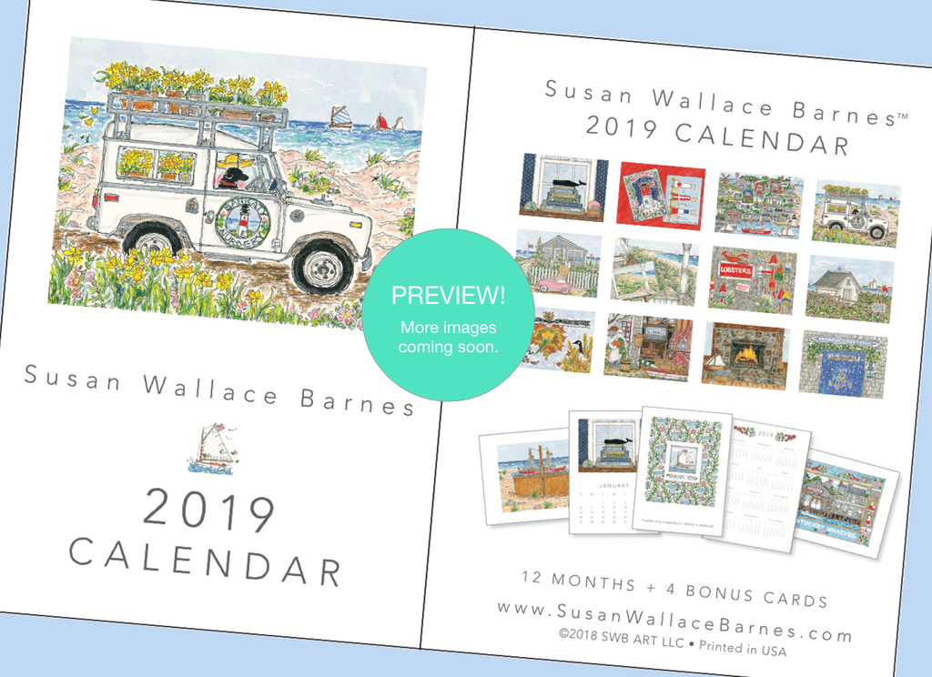 * 2019 * 5 x 7 Susan Wallace Barnes 2019 Calendar SUSAN WALLACE