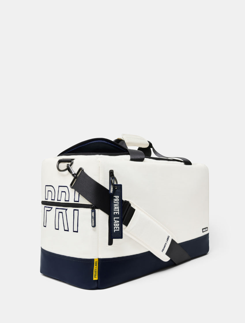 Cream / Navy - Signature Series Carry On Travel Bag