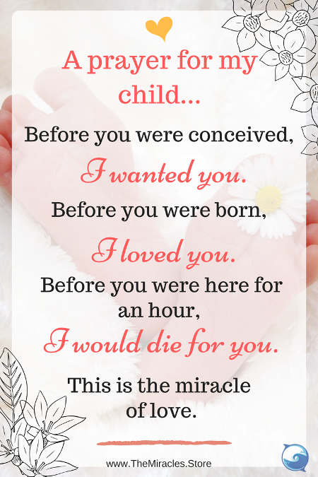 A Prayer For My Child - The Miracle Of Love