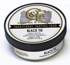 Black Tie Shaving Soap, Cooper and French