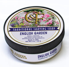 English Garden Shaving Soap, Cooper & French