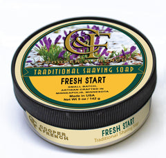Fresh Start Shaving Soap, Cooper & French cooperandfrench.com