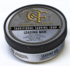 Leading Man Shaving Soap, Cooper and French