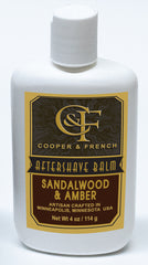 Sandalwood & Amber Aftershave Balm, Cooper and French