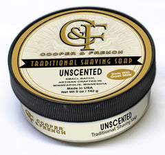 Unscented Shaving Soap, Cooper & French cooperandfrench.com
