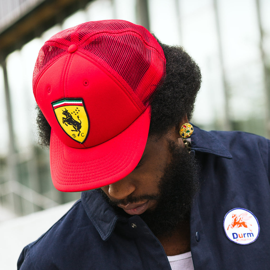 ferrari trucker hat