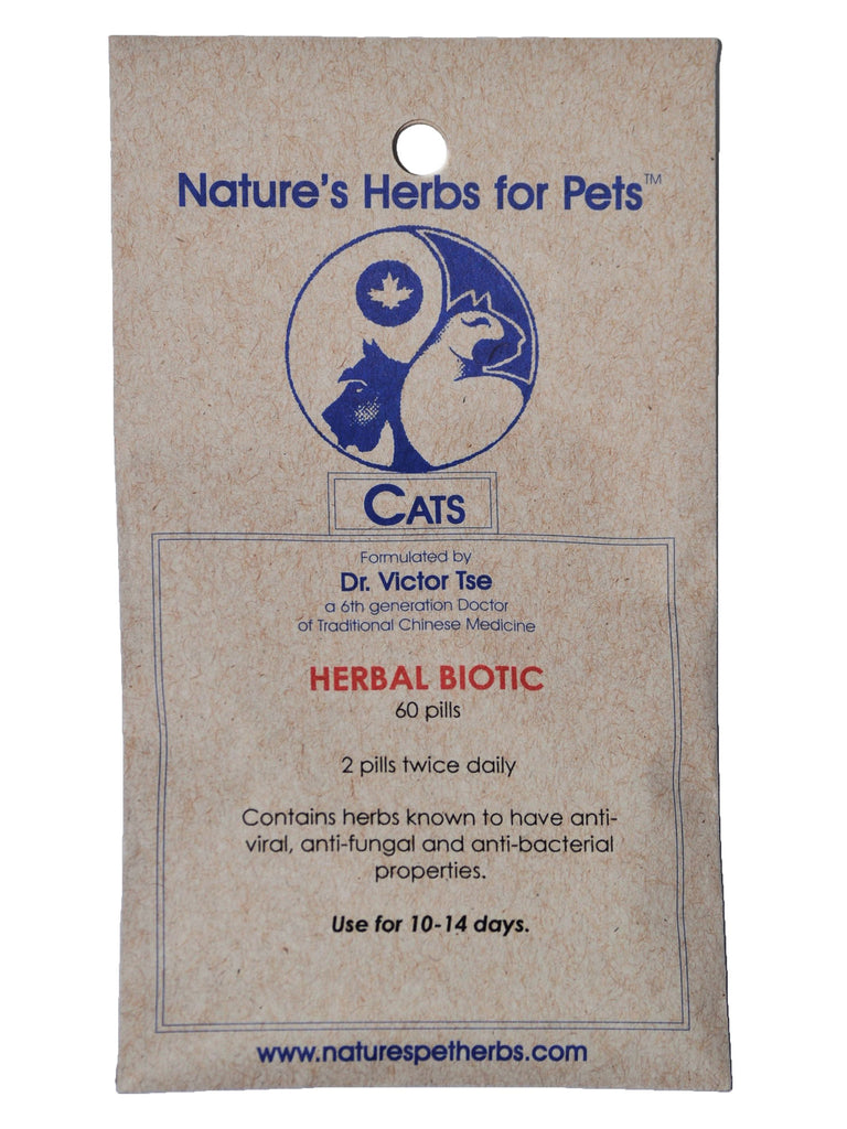 Herbal Biotic for Cats, 40 ct, Natures Herbs for Pets Pet Herbs Direct