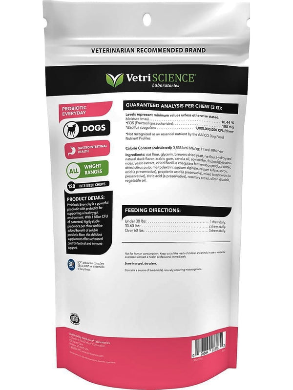 VetriScience Probiotic Everyday for Cats - 60 Bite-Sized Chews