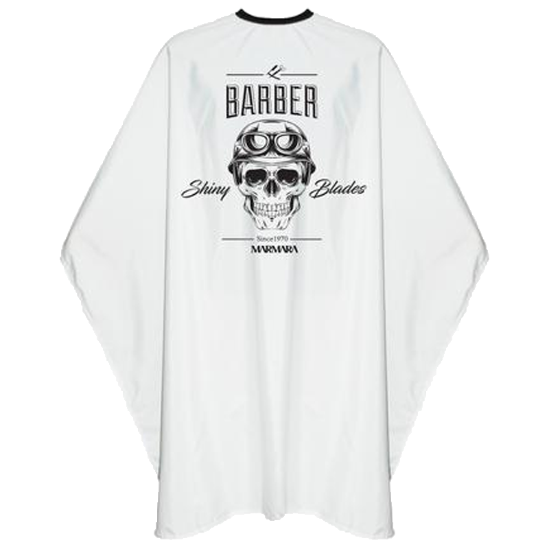 BARBER Cape White Skull