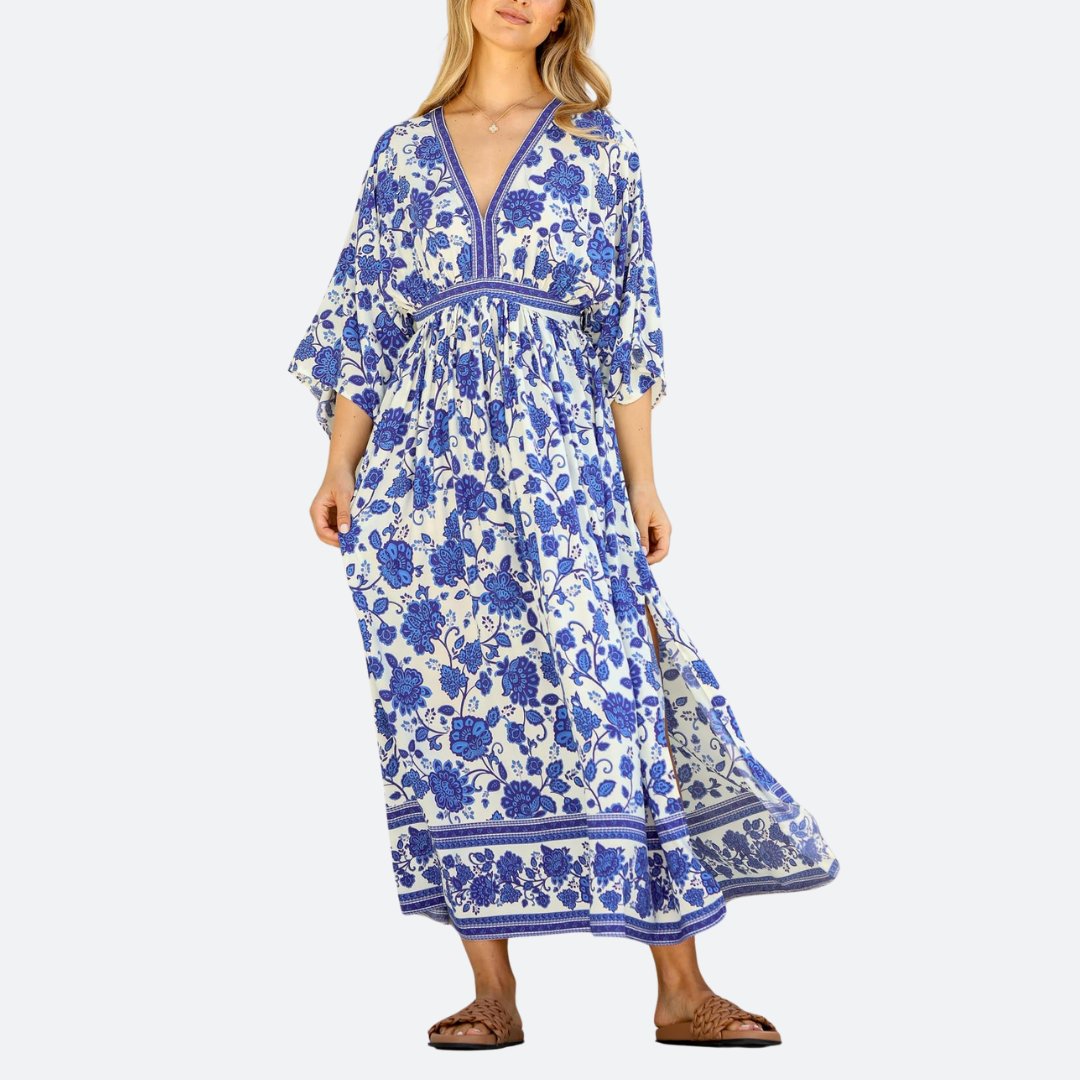 Printed Tiered Viscose Smocking Dress - Fashion World ZA