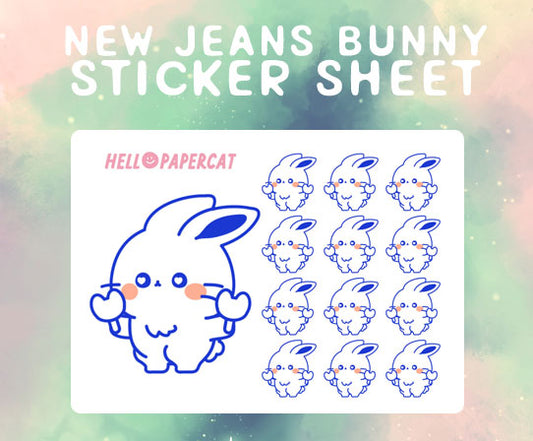 NewJeans inspired sticker sheets new jeans