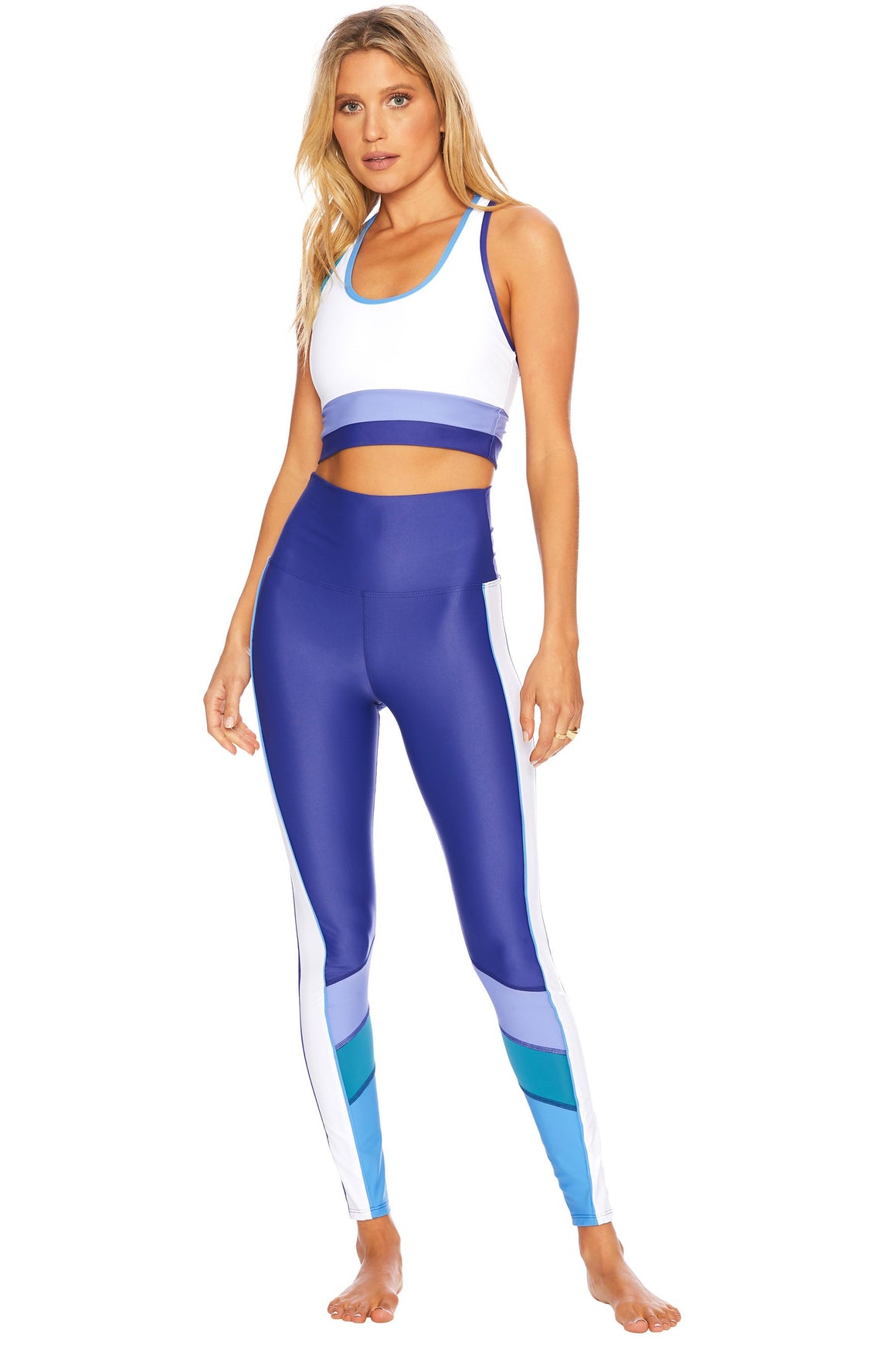 Beach Riot Sport Ribbed Ayla Leggings Blue - $38 (56% Off Retail