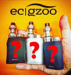 Picture of vape kits held in the hand with question marks