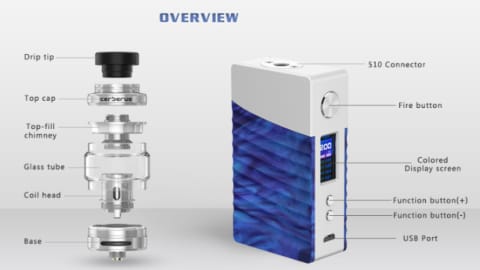 Geekvape nova kit description of individual parts and buttons