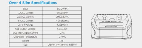 XTAR Over 4 Slim Fast Charger