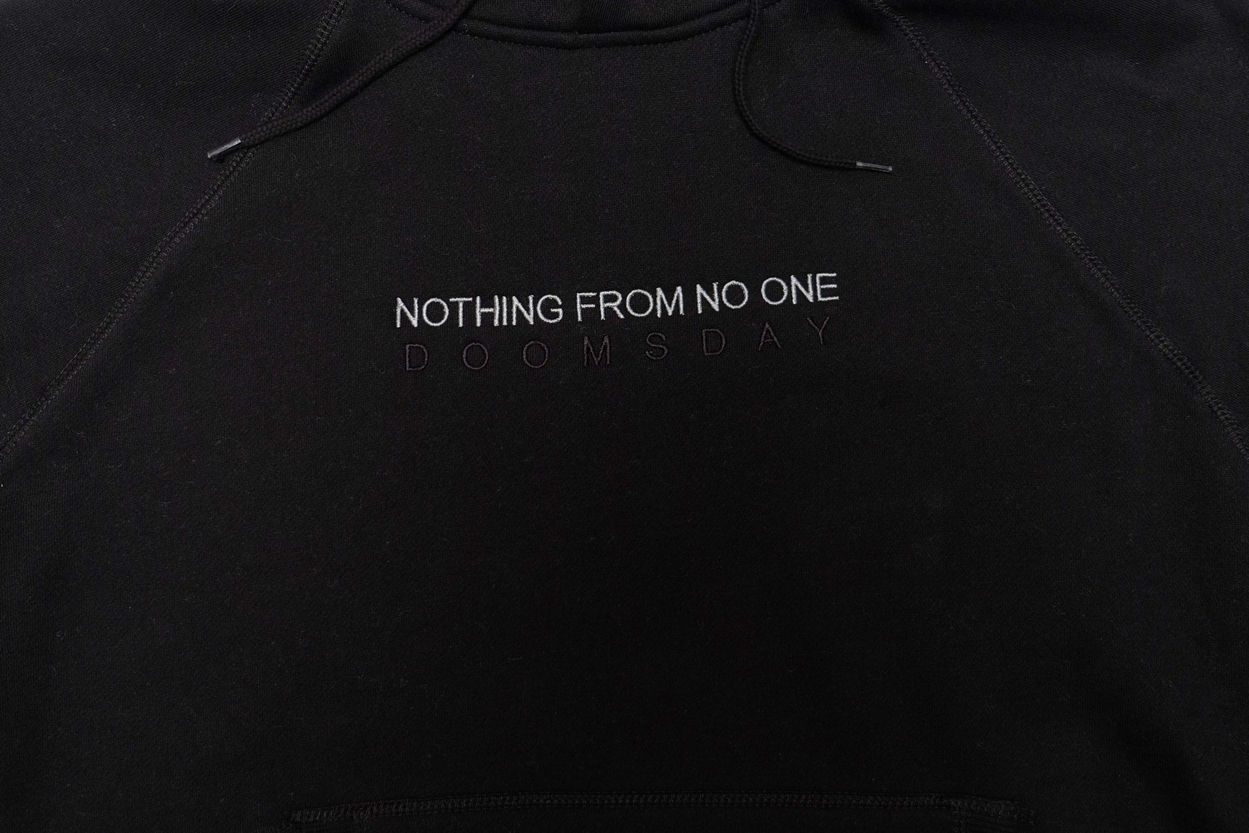 Nothing From No One - Black Hoodie | Embroidered Hoodie | Tattoo ...