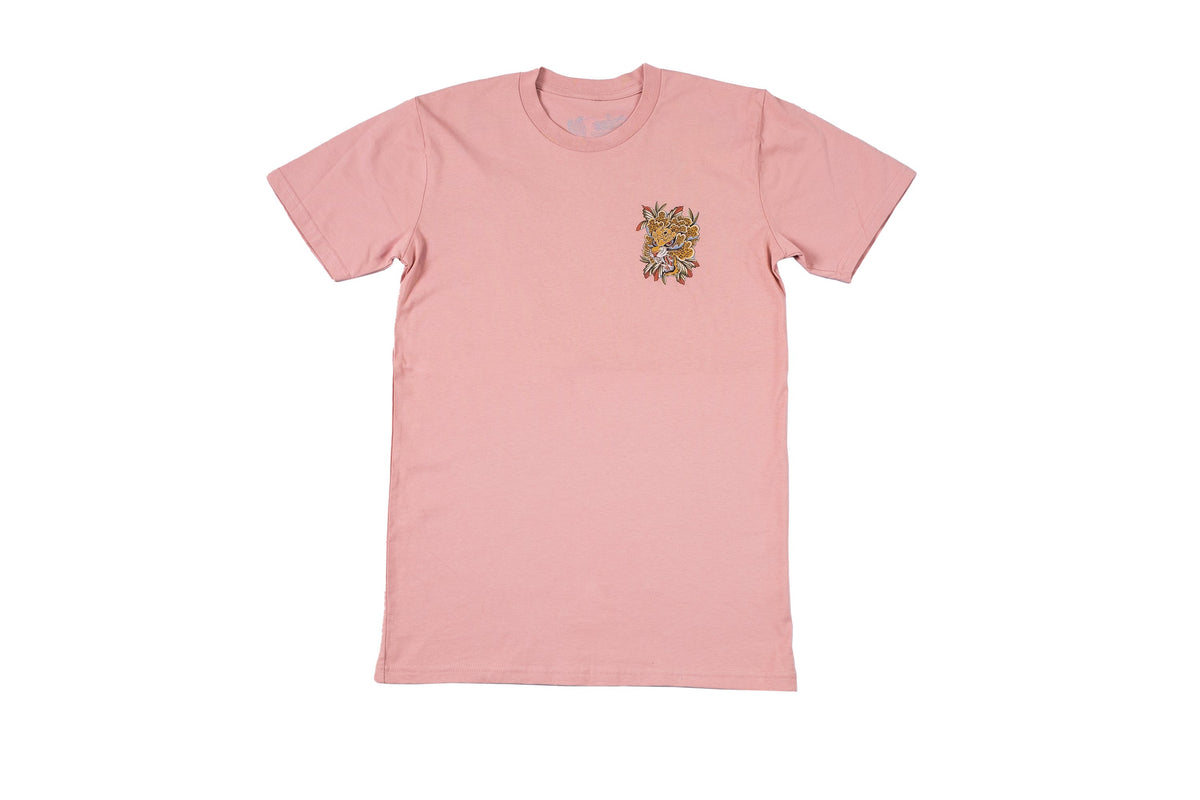 Amber Rainbow Cheetah Peony rose T-shirt | Tattoo Inspired – Doomsdayco