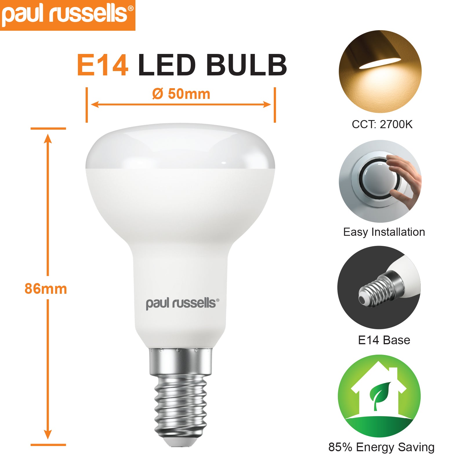 40w r50 ses reflector bulb