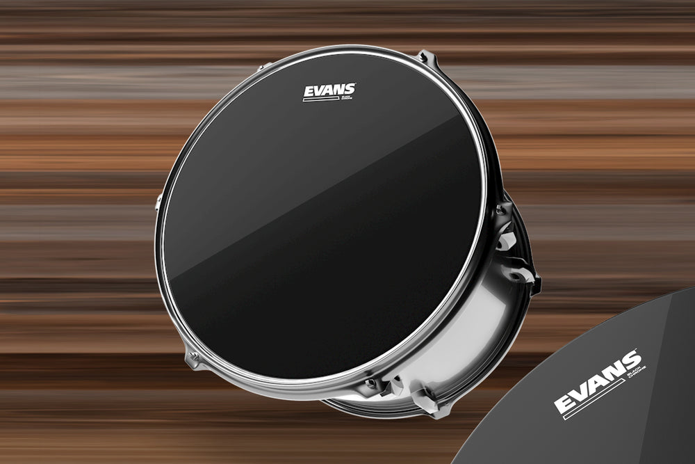 evans chrome drum heads