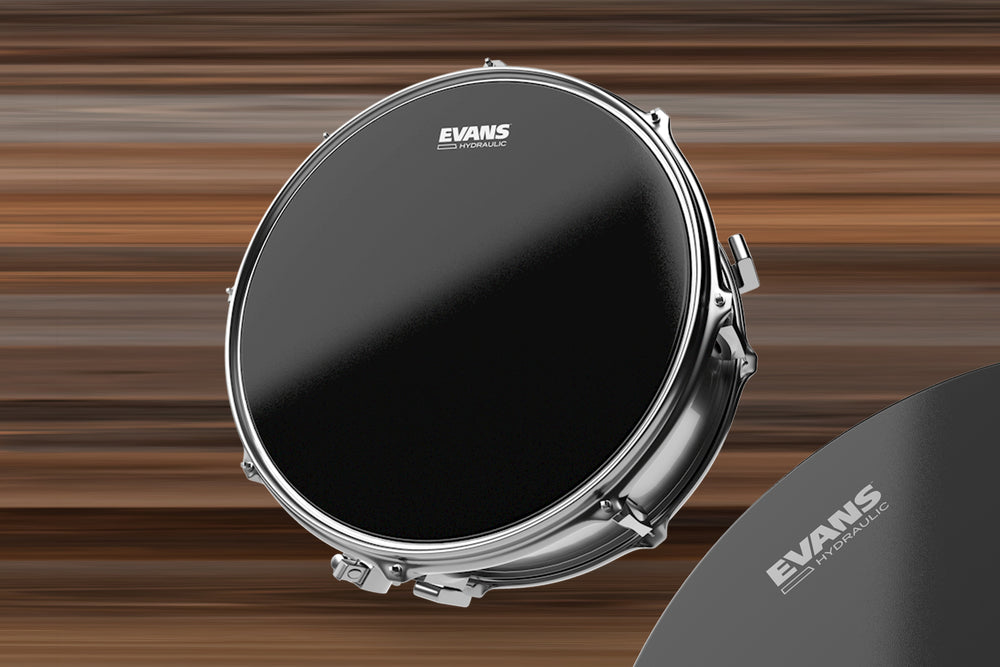 evans hydraulic black snare head