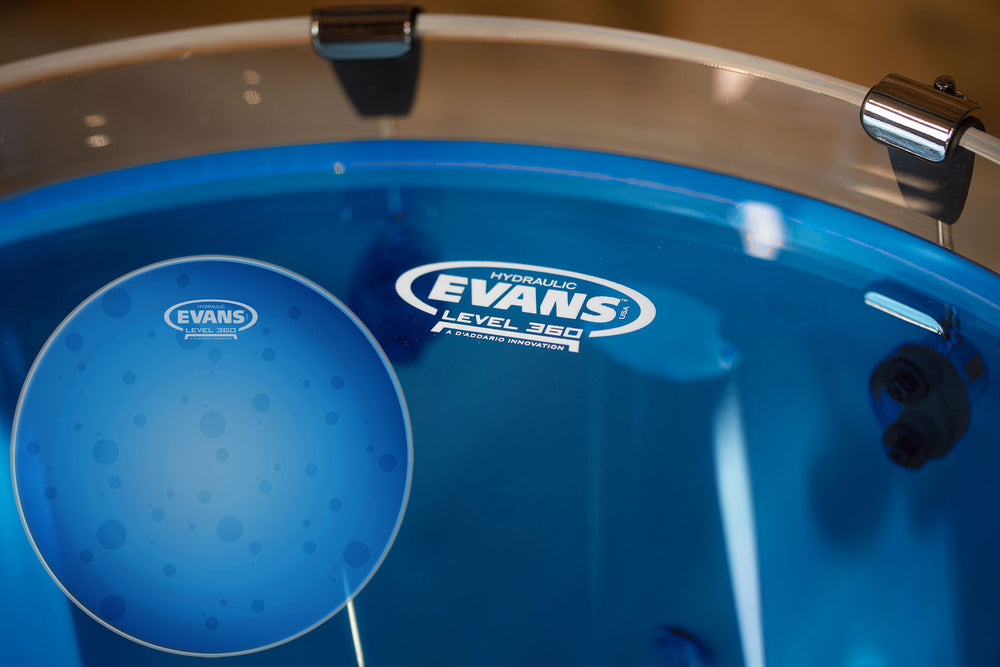 evans blue hydraulic drum heads