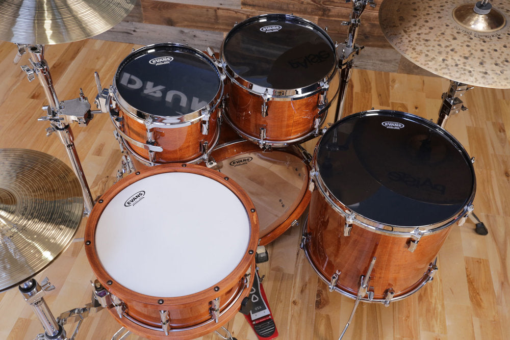 black chrome drum heads