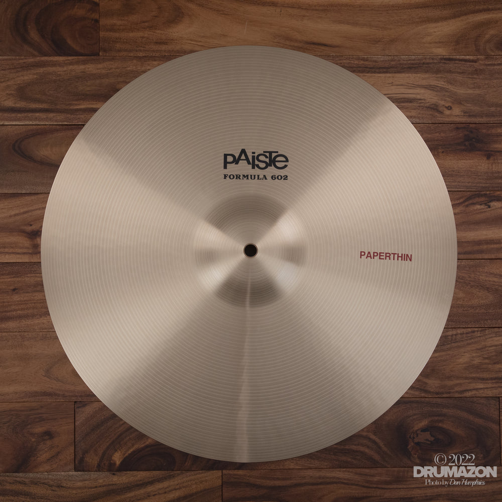 誠実 ドラムシンバル PAISTE (パイステ)602 THIN CRASH 18 | stamayk