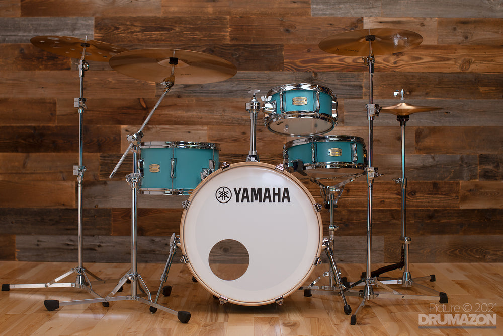 YAMAHA STAGE CUSTOM HIP, 4 PIECE DRUM KIT, MATTE SURF GREEN (EX-DEMO) –  Drumazon