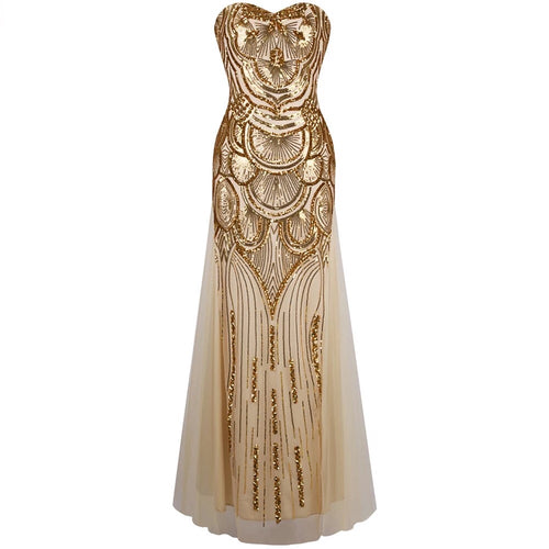 gold art deco dress