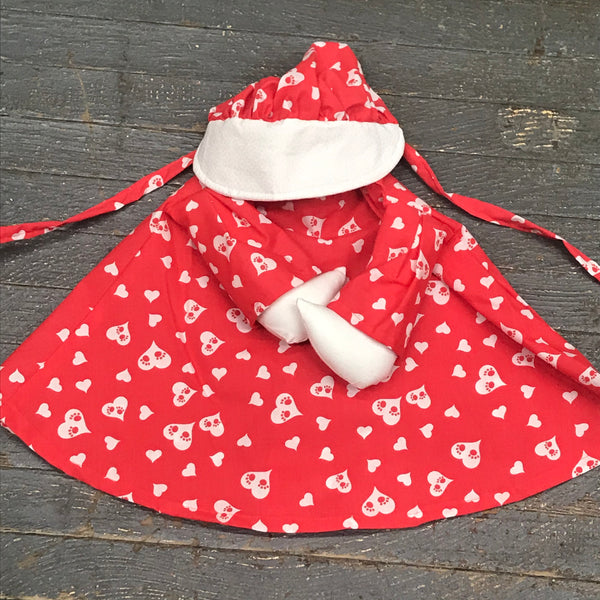 Goose Clothes Complete Holiday Goose Outfit Paw Print Heart Valentine ...