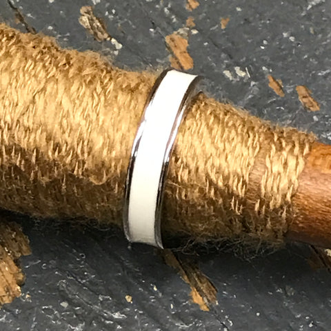 Lia Sophia Jewelry Ring Silver Enamel Size 8