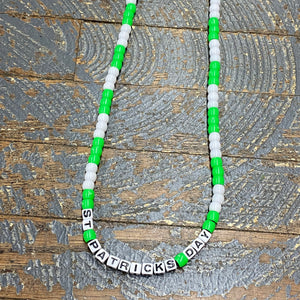 Handmade Beaded Necklace St Patricks Day Irish - TheDepot.LakeviewOhio