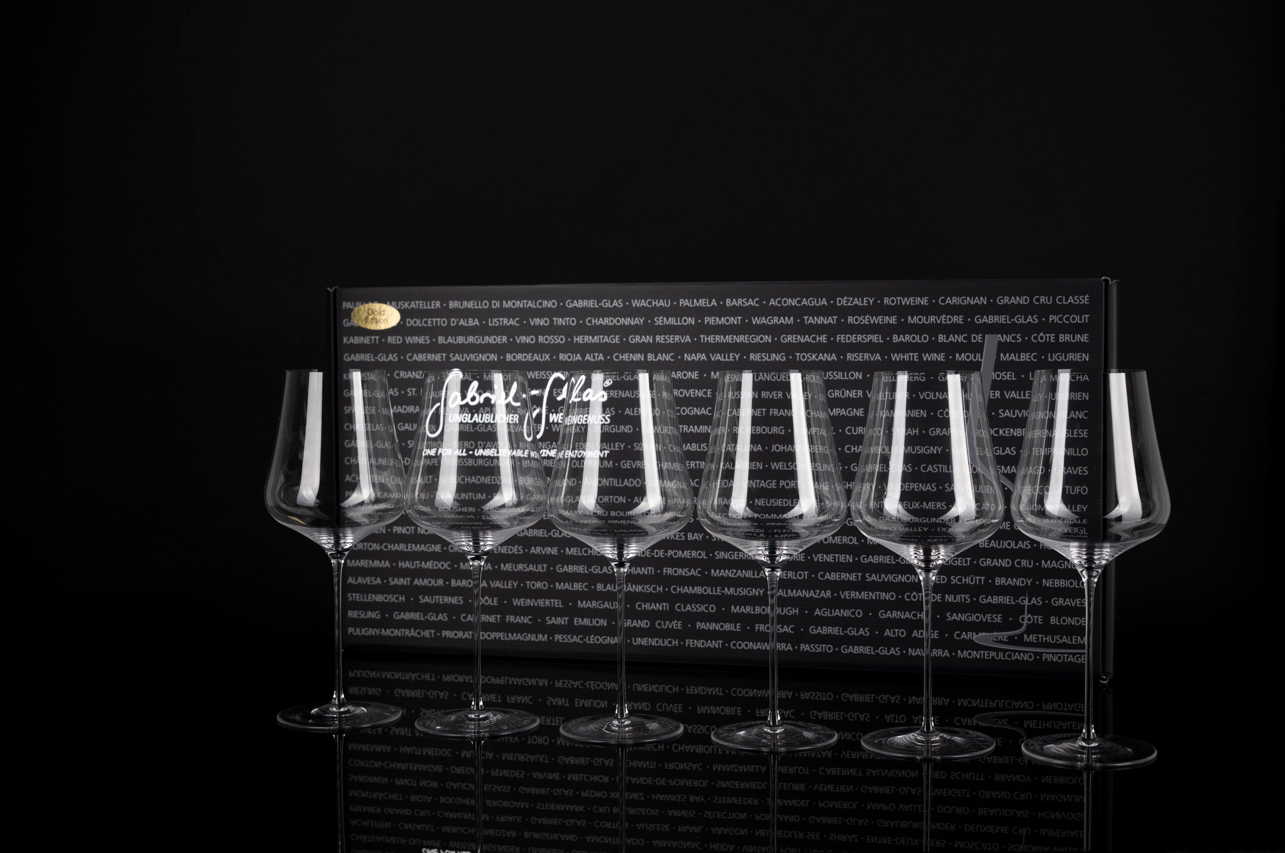 Gold Edition set 6 glasses NV - Gabriel, Buy Online