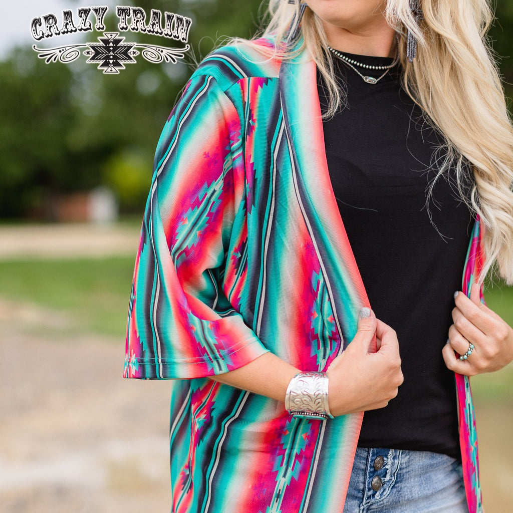 Serape Aztec Kimono – Rowdy Rose Boutique